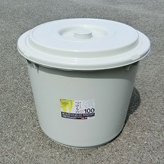 漬物樽 ♯100 中蓋付 グレー | 農業屋.com