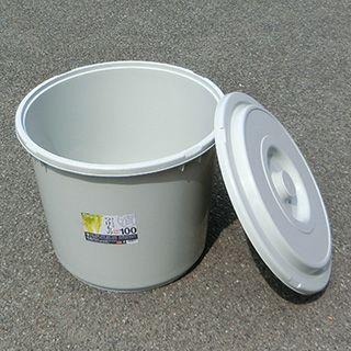 漬物樽 ♯100 中蓋付 グレー | 農業屋.com
