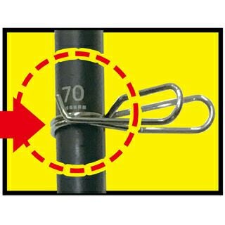 グラスファイバー電柵支柱 ステン碍子5P 目印付 20φ×1800mm