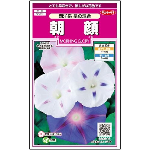 朝顔 種 【 西洋系 星の混合 】 実咲小袋 （ 朝顔の種 ） | 農業屋.com