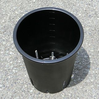 NPポットスリット型 8L ブラック 丸型ポット 鉢 プラン 野菜 花 苗