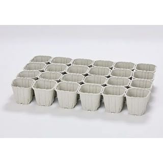 花菜ポット 9cm 24連結25枚入 育苗ポット 紙ポット エコポット